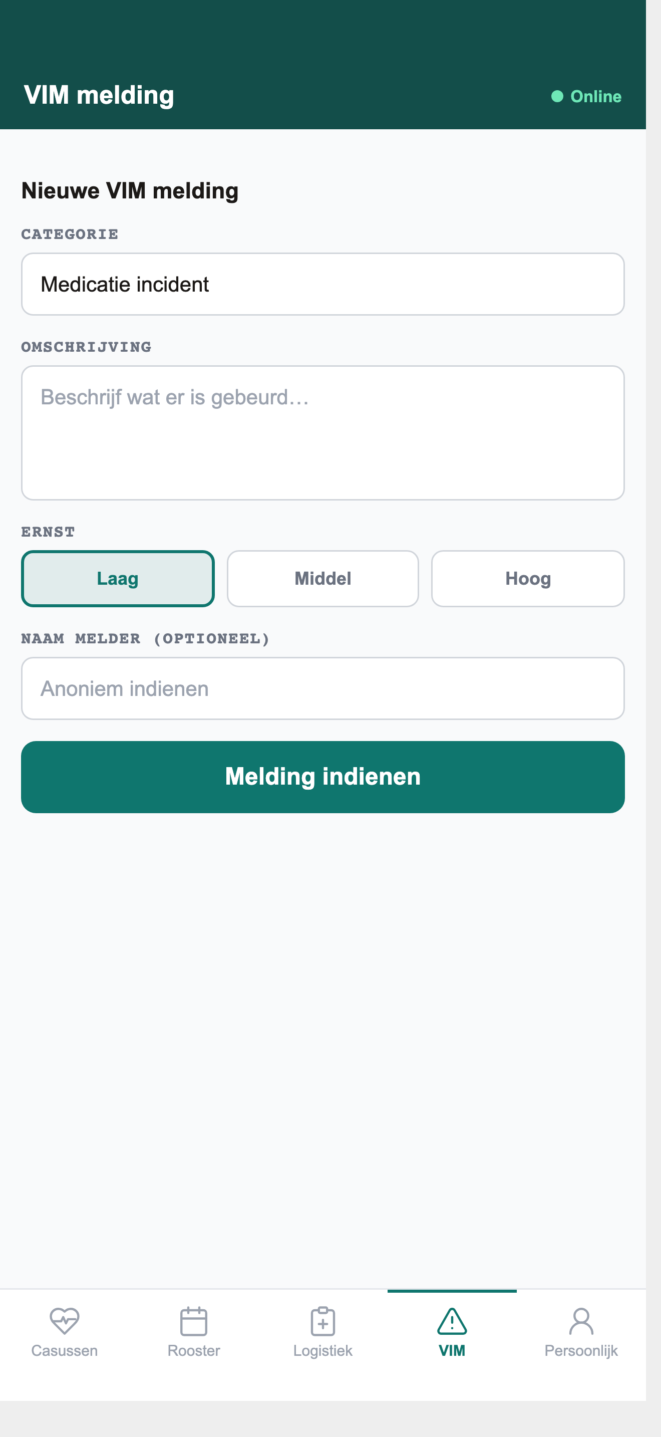 VIM-melding